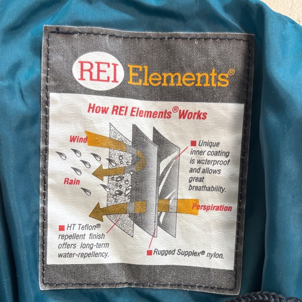 REI Teal Women's water repellant lined Hiking or snow Pants 172sku - Picture 2 of 9